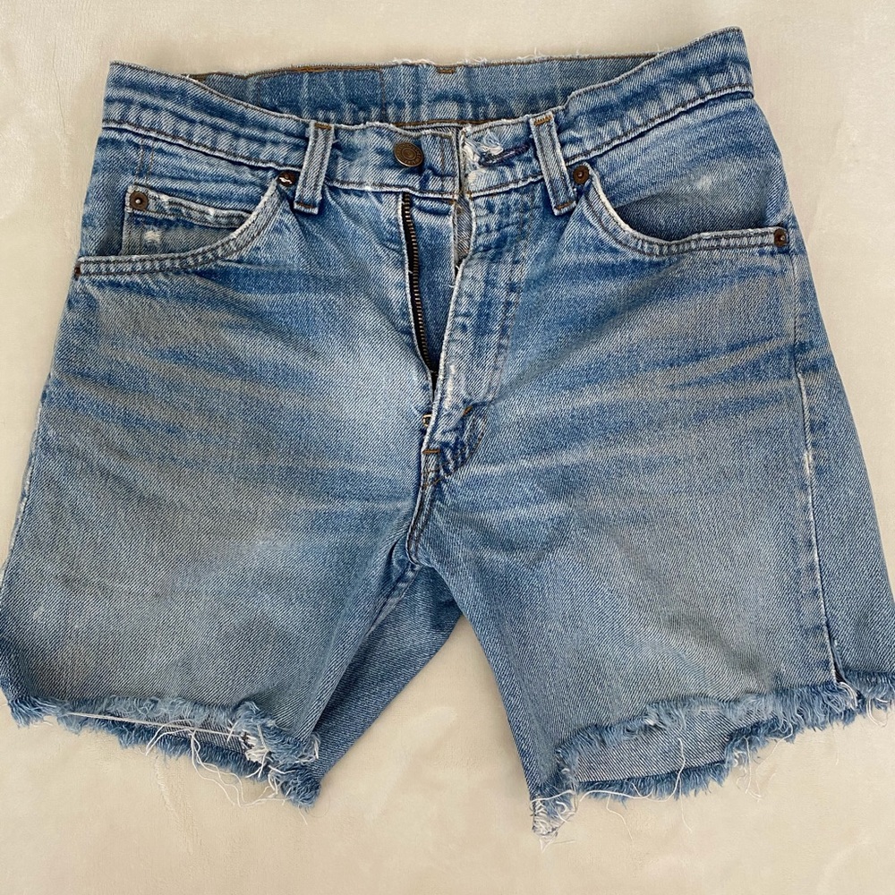 Vintage orange tab Levi jean shorts